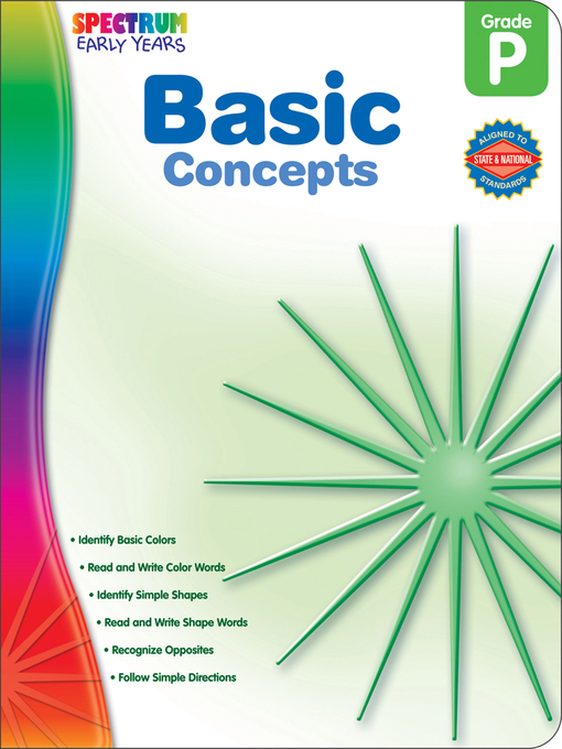 Title details for Basic Concepts, Grade PK by Spectrum - Available